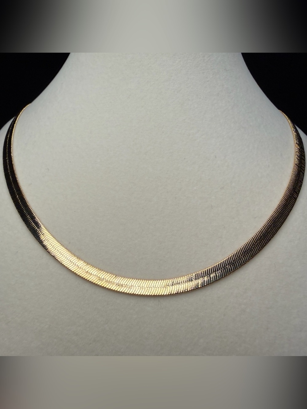 Herringbone 20in 5MM 14K Premium Finish Necklace Brand New Stunning Piece